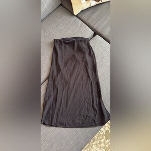 Madewell black skirt with slit size 0